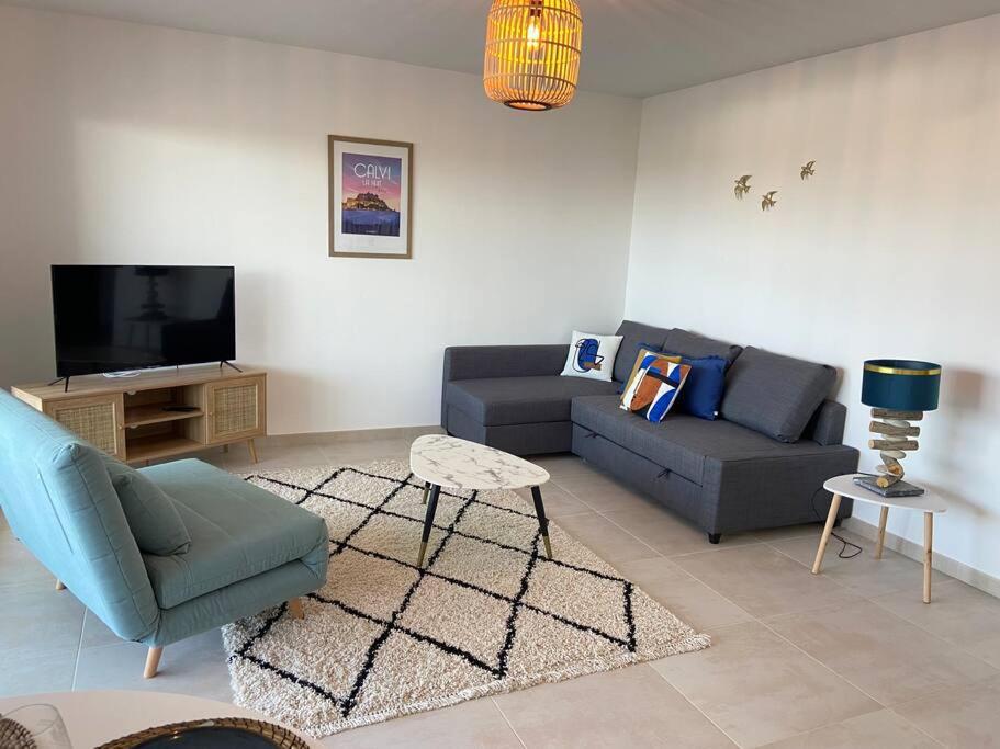 Exceptionnelle Vue Mer Calvi - Piscine - T2 外观 照片